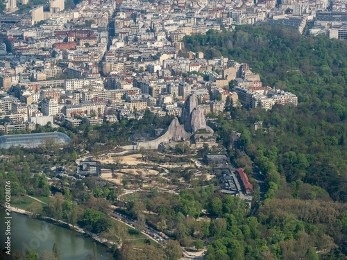 vue aérienne du zoo de Vincennes près de Paris