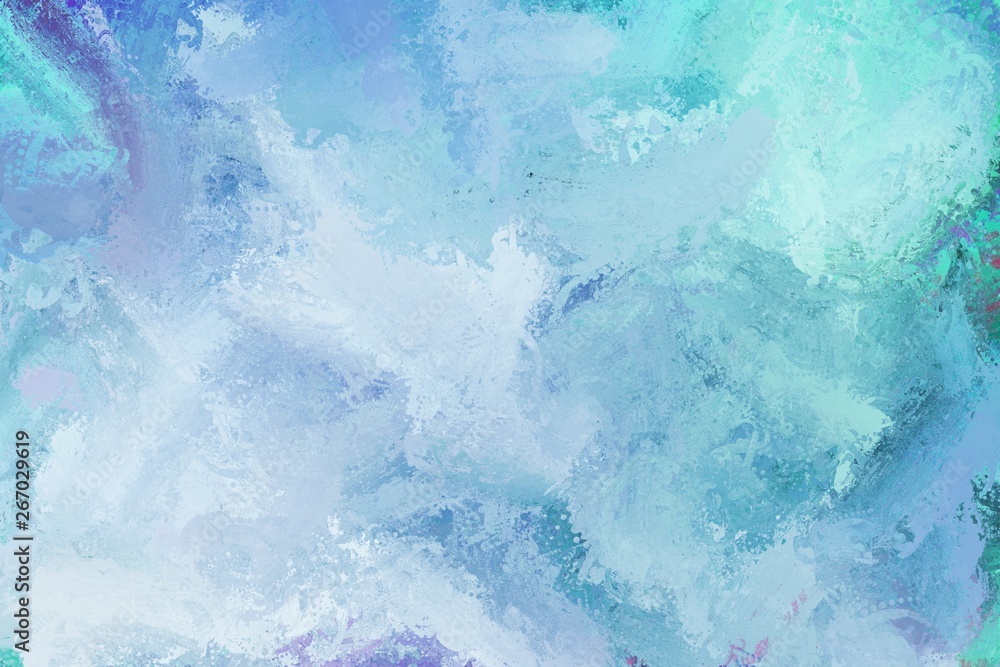 winter blue background, painted art. shining illustration