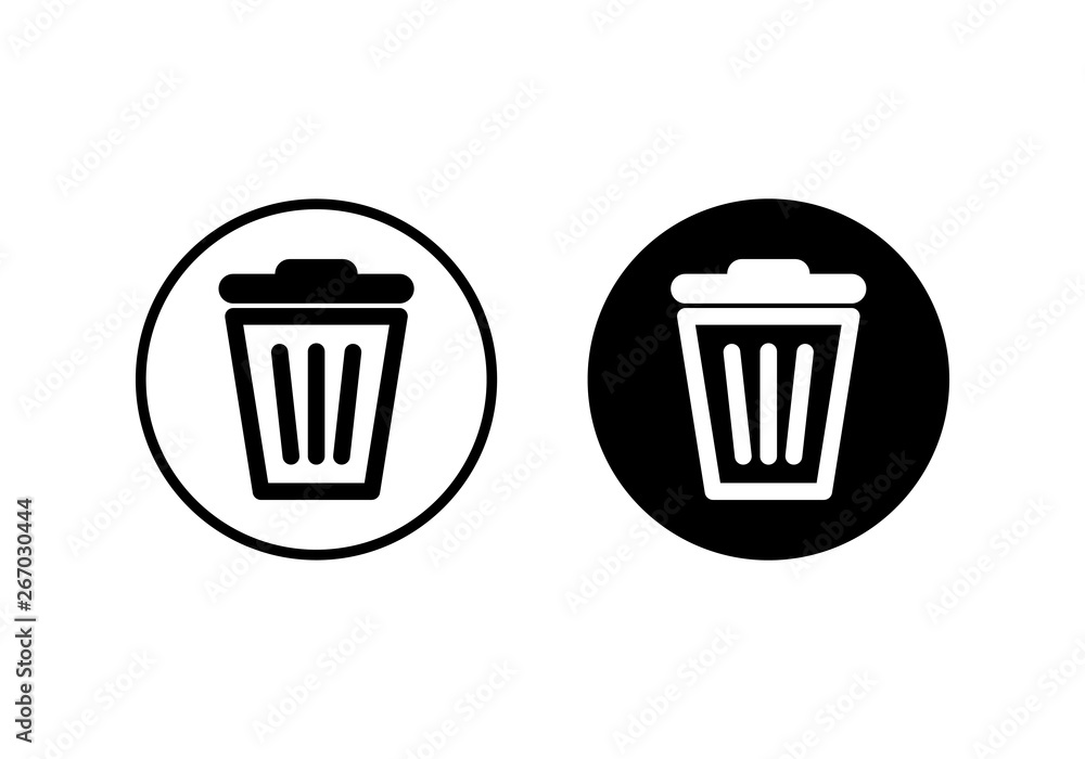 Trash icon vector. trash can icon. Delete icon vector Trash icon vector. trash can icon. Delete icon vector