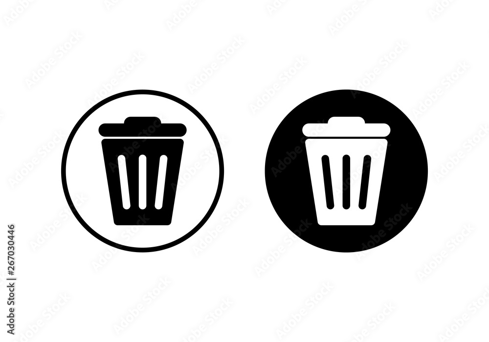 Trash icon vector. trash can icon. Delete icon vector Trash icon vector. trash can icon. Delete icon vector