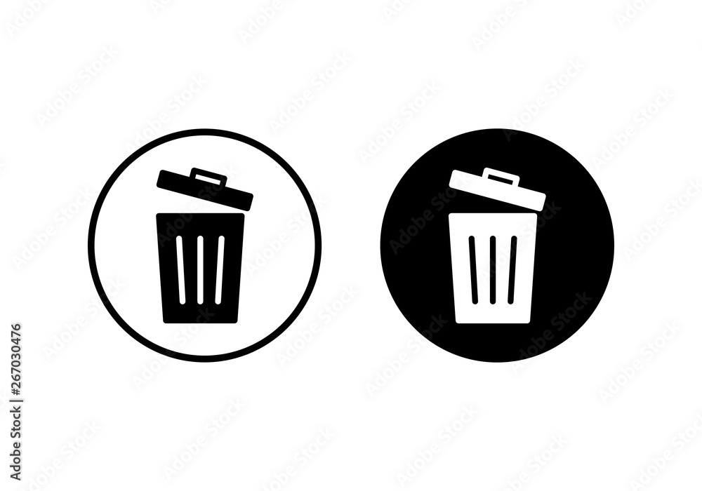 Trash icon vector. trash can icon. Delete icon vector Trash icon vector. trash can icon. Delete icon vector