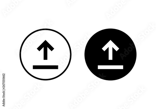 Free Download Upload icon vector. Upload sign icon. Upload button. Load symbol. - GFXLoad