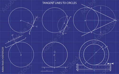 lineas tangentes a circulos
