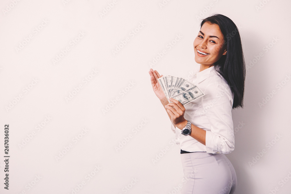 A successful businessman enjoys a new idea.The concept of a startup A successful businessman enjoys a new idea.The concept of a startup