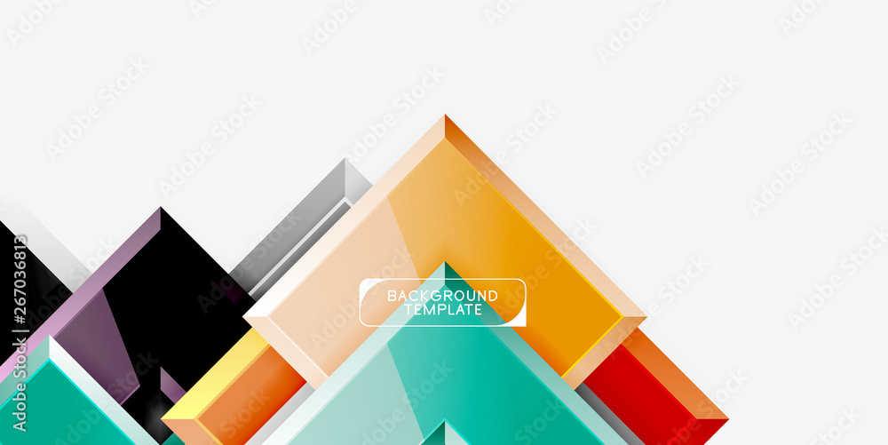 Glossy arrows geometric background Glossy arrows geometric background