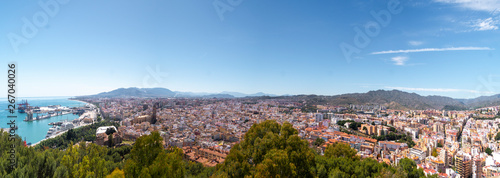 Panoramic of Málaga from Gibralfaro