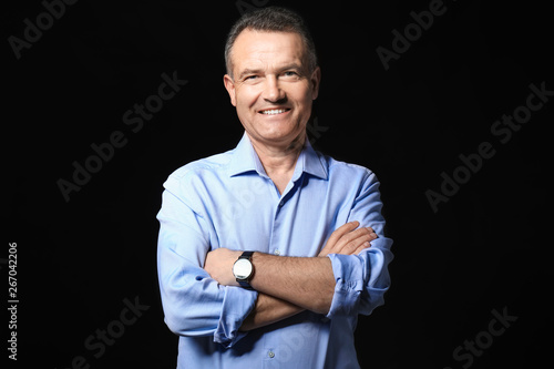 Handsome mature businessman...