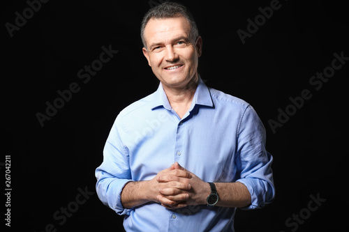 Handsome mature businessman...