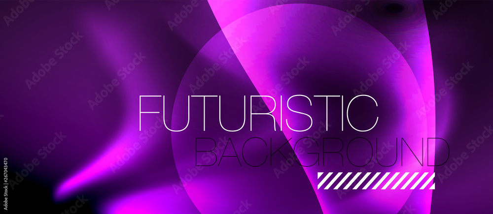 Glossy glowing neon light wave background Glossy glowing neon light wave background