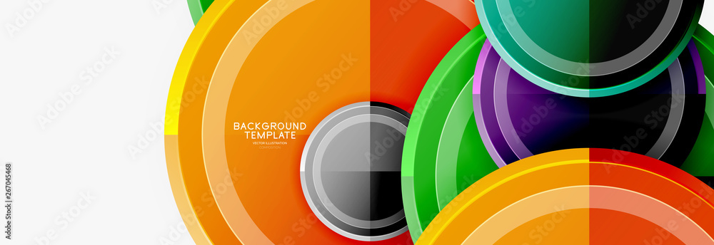 Circular pattern, abstract circles composition Circular pattern, abstract circles composition