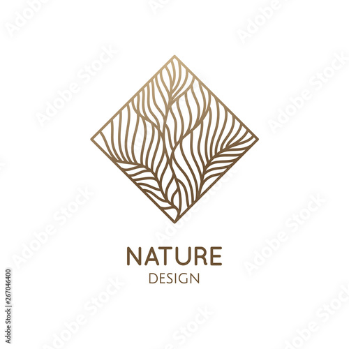 Tropical plant logo