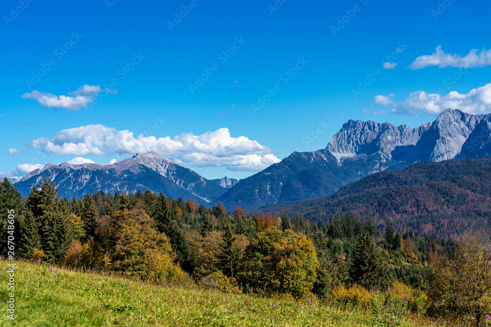 landscape near Garmisch Partenkirchen in Bavaria, Germany