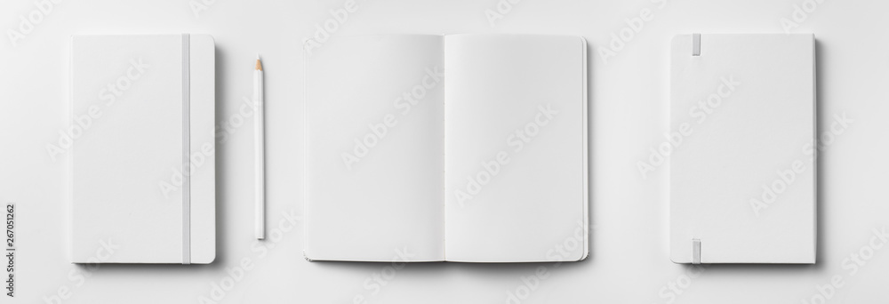 white notebook isolated on white background white notebook isolated on white background