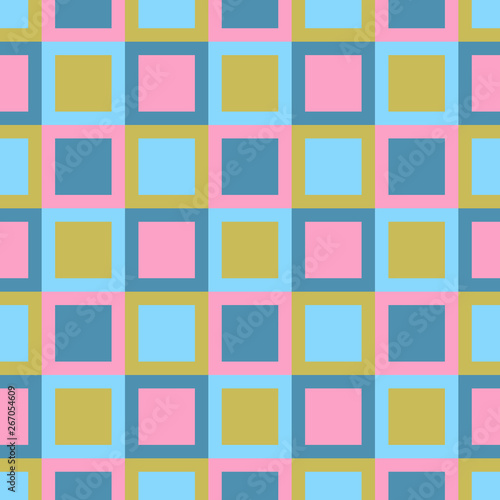 Abstract seamless pattern with squares. Colorful vector background EPS10
