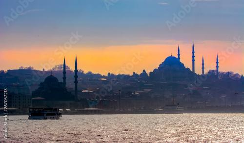  Sunset over the Istanbul Bosphorus