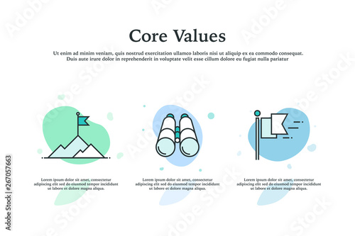 Core Values Icon Concept