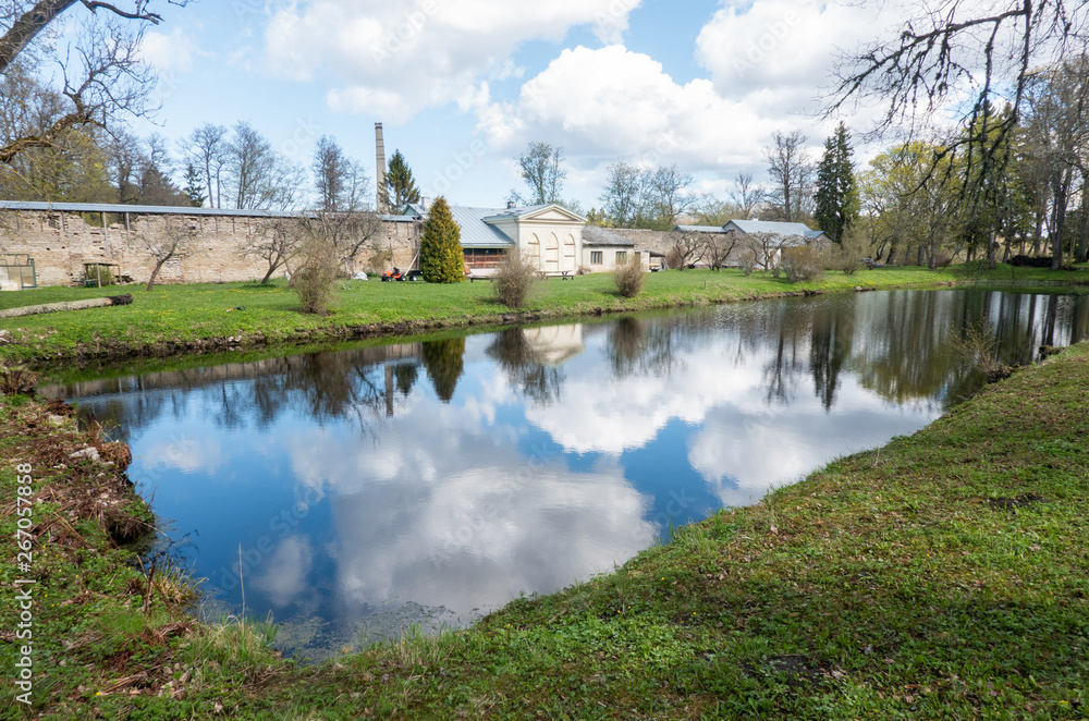 old castle on the lake