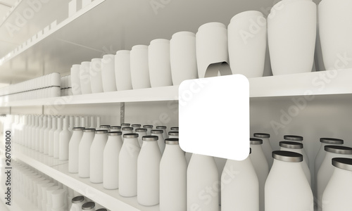Bild auf Leinwand stopper mockup on supermarket