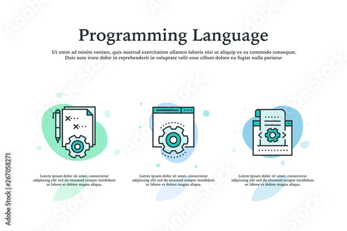 Programming Language Icon Concept