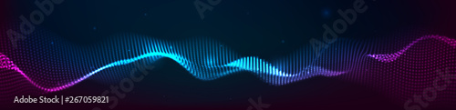 Music abstract background. Equalizer for music, showing sound waves with musical waves, the concept of a music equalizer vector.