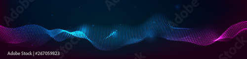 Music abstract background. Equalizer for music, showing sound waves with musical waves, the concept of a music equalizer vector.