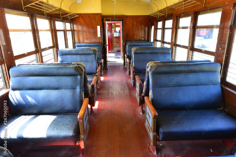 Passenger compartment of an American EMU from 1912.