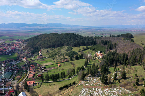 Small village - aerial view