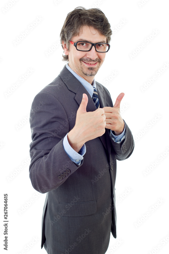 businessman thumb up businessman thumb up