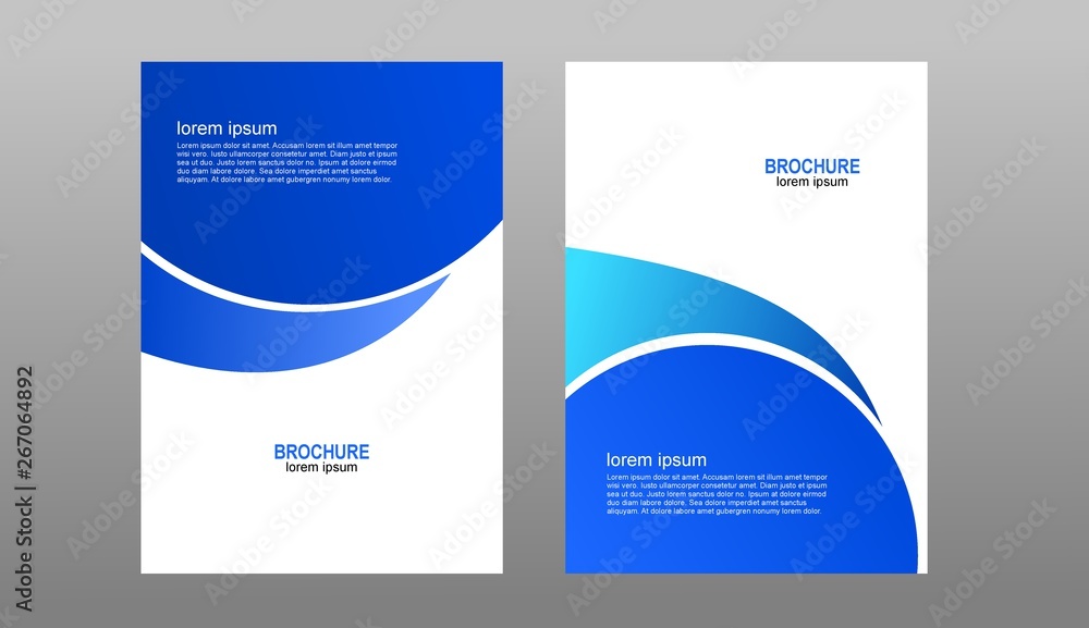 modern brochure design with two choices modern brochure design with two choices