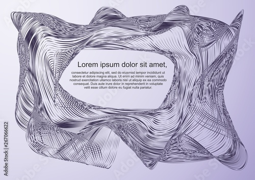 modern, fantastic background. Abstract background, modern wave. Vector background made of lines, Template for text