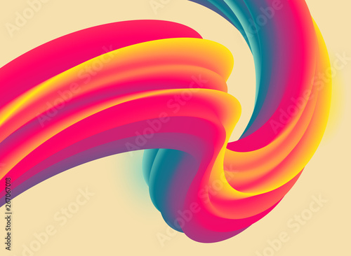 Colorful vector flow