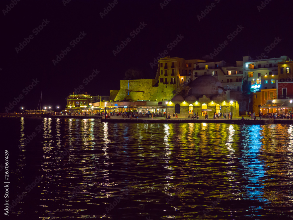 Old town and port of Chania city - Crete, Greece