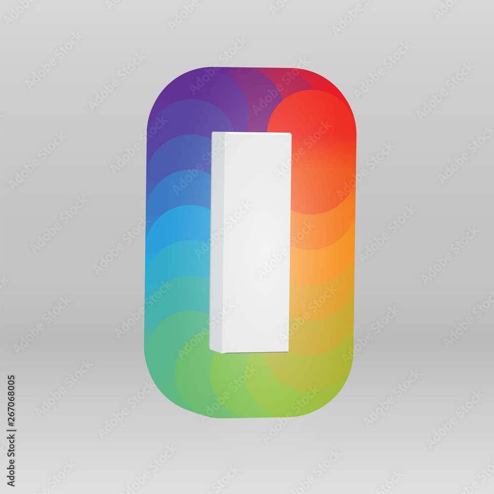 3D character from a fontset with colorful background, vector illustartion 3D character from a fontset with colorful background, vector illustartion