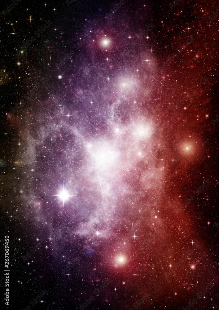 Fototapeta premium galaxy in a free space