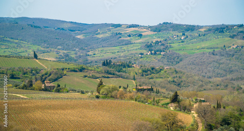The Chianti Valley  Tuscany  Italy