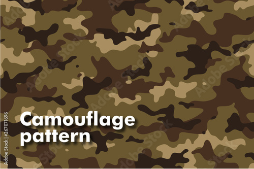 Military camouflage seamless pattern