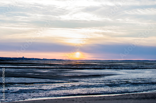 Coucher de soleil sur le Bassin d Arcachon