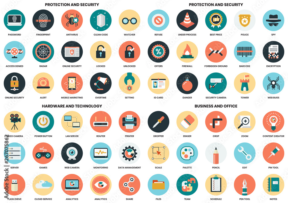 Business icons set for business Business icons set for business