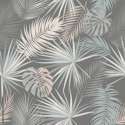 Vector tropical seamless pattern