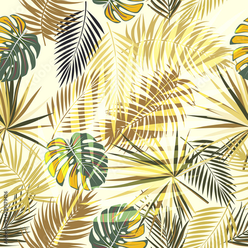 Tropical vector seamless pattern.