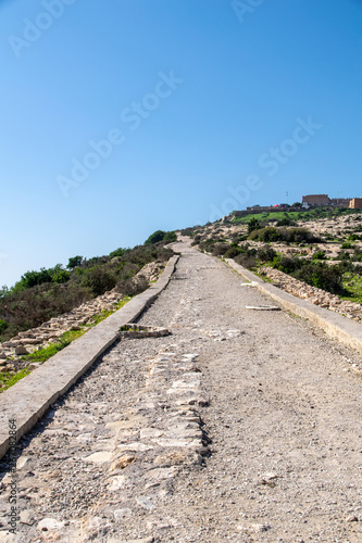 Road to Oufella in Agadr, Morocco photo