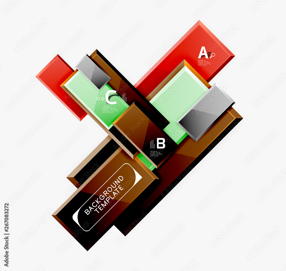 Abstract square composition for background, banner or logo Abstract square composition for background, banner or logo