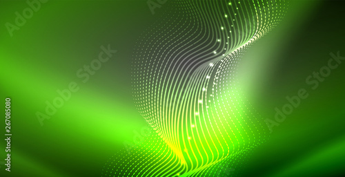 Neon lines shiny glowing background