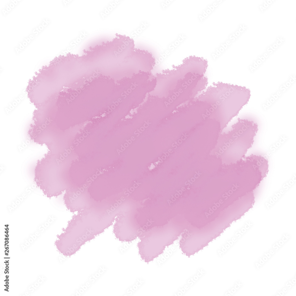 Pink watercolor stain with wash. Watercolor texture for Valentine's day or wedding ceremony