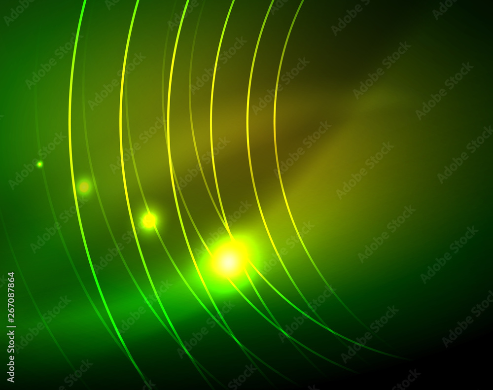 Neon circles abstract background Neon circles abstract background
