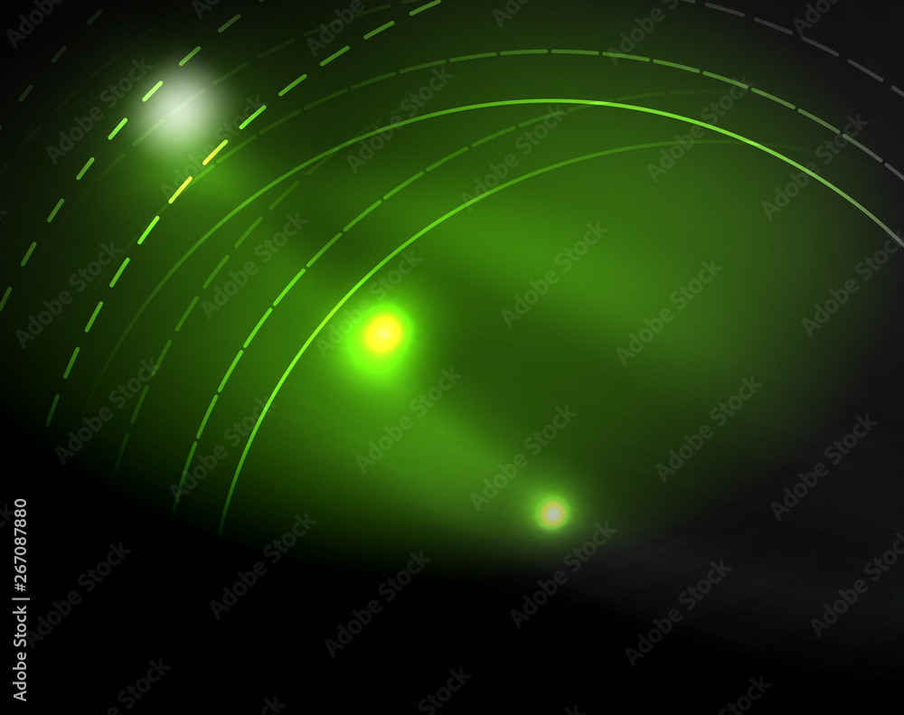 Dark space with neon color glowing lights abstract background Dark space with neon color glowing lights abstract background