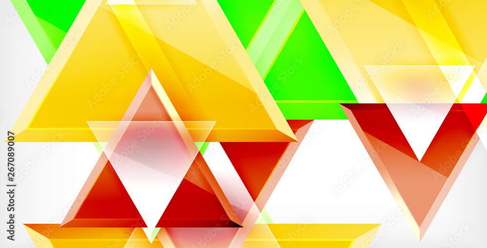 Glossy shiny triangles background Glossy shiny triangles background