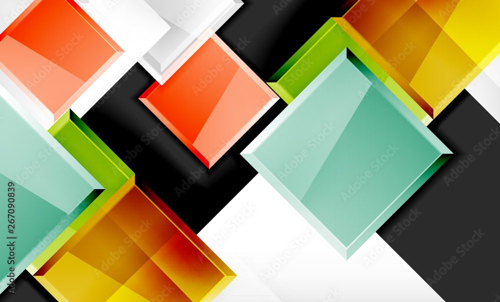 Color squares futuristic abstract background Color squares futuristic abstract background