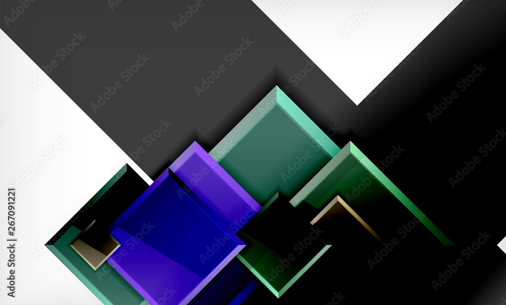 Bright colorful square shape blocks geometrical background Bright colorful square shape blocks geometrical background