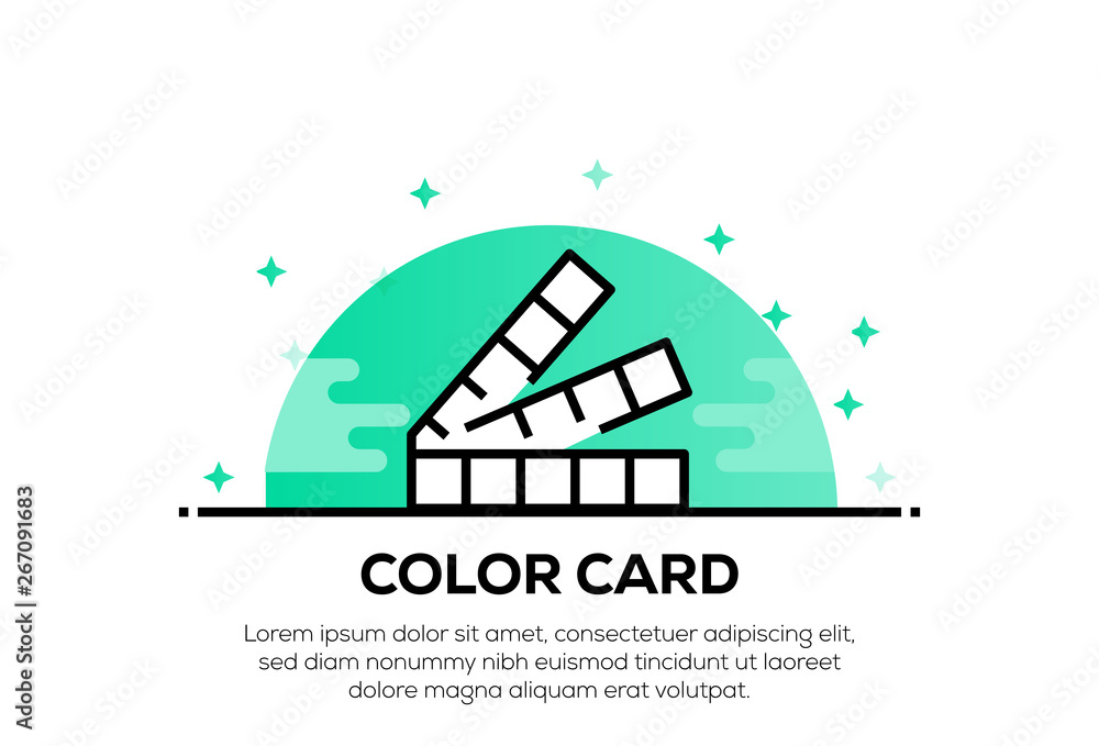 COLOR CARD ICON CONCEPT